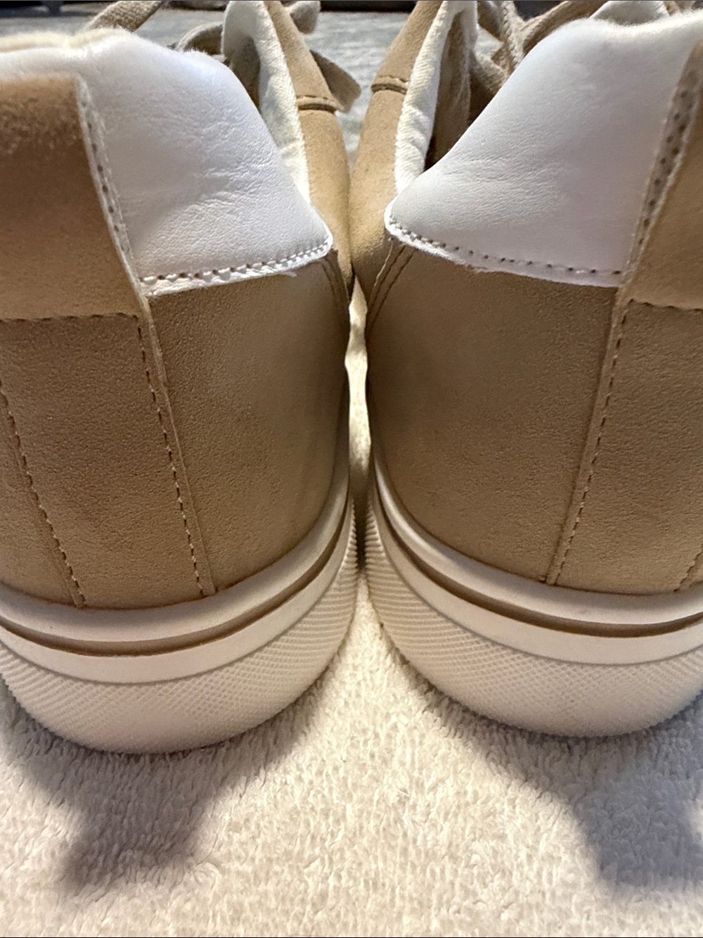 MIA Men's Tan and White Perforated Lace-Up Sneakers - Picture 6 of 6